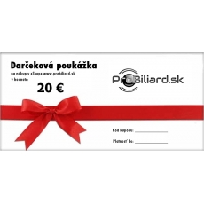 Darčekový poukaz v hodnote 20 €