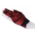 Rukavica na biliard Poison Camo 3-Finger Black-Red S/M