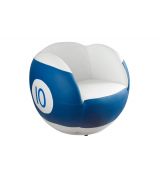 Biliardové kreslo č.10 blue-white