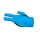 Rukavica na biliard Dynamic Pro black-blue  L/XL